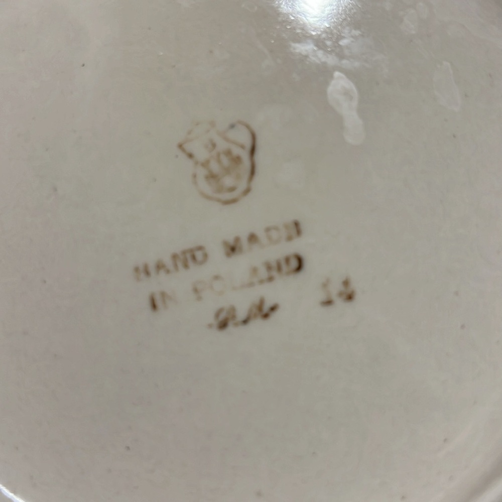 Polish Pottery Gravy Pitcher - Picture 3 of 7